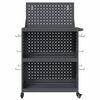 vidaXL Tool Trolley with Shelf Anthracite 25.59 x 13.78 x 43.70 in