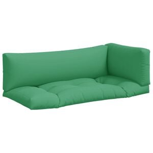 vidaXL Pallet Cushion Set of 3 Green 100% Polyester Large
