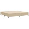 vidaXL Platform Bed Frame Grey Green 78.74 x 78.74 in Fabric