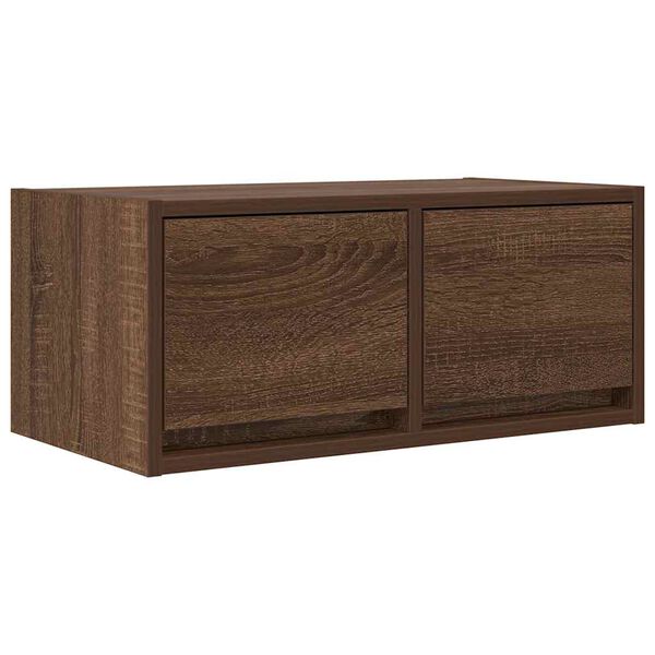 vidaXL TV Cabinet Brown Oak Engineered Wood Medium TV Cabinet