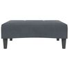 vidaXL Sofa Bed Dark Grey Velvet, Wood, Plastic Standard Convertible