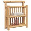vidaXL Wall Shelf with Shelf with Storage Brown 40 x 13 x 44 cm bamboo