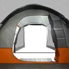 vidaXL Camping Tent Tunnel 4-Person Gray Waterproof