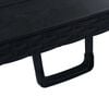 vidaXL Folding Camping Table Black HDPE, Powder-coated steel Large