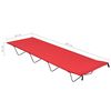 vidaXL Camping Bed Set of 2 Red 600D Oxford Fabric, Steel
