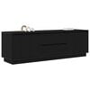 vidaXL TV Cabinet Black Oak Engineered wood Large TV Cabinet
