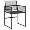 vidaXL Garden Dining Set Black