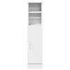 vidaXL Bathroom Cabinet White Engineered wood Slim Bathroom Cabinet