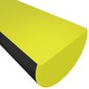 vidaXL Corner Protector Yellow&Black 1.6x1.2x39.4" PU