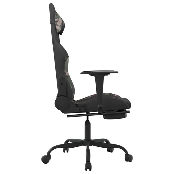 vidaXL Gaming Chair Black and camouflage