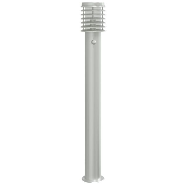 vidaXL Outdoor Floor Lamp Silver Stainless steel, Polycarbonate