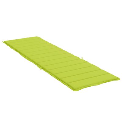 vidaXL Sun Lounger Cushion Bright Green 78.7"x23.6"x1.2" Oxford Fabric