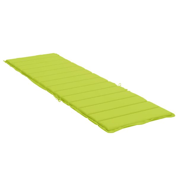vidaXL Sun Lounger Cushion Bright Green Oxford Fabric (100% Polyester)
