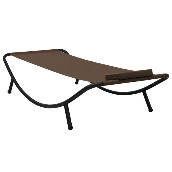 vidaXL Patio Bed Brown 200 x 35.4 " Steel