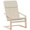 vidaXL Relaxing Chair With Footstool Cream