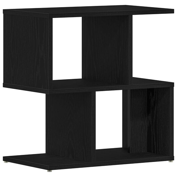 vidaXL Bedside Cabinet Black oak 50 x 30 x 51.5 cm Engineered wood