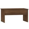 vidaXL Coffee Table Brown Oak Engineered Wood Medium Height-Adjustable