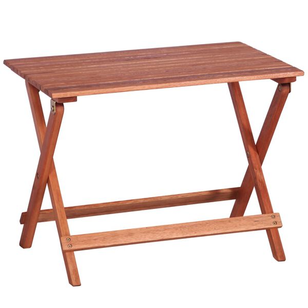 vidaXL Dining Set Natural wood Solid eucalyptus wood Children's size