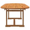 vidaXL Garden Dining Set Brown Solid Acacia wood Medium Foldable