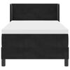 vidaXL Box Spring Bed with Mattress Black 78.74 x 31.50 in Polyester