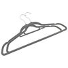vidaXL Hanger Set of 20 Grey ABC plastic, zinc alloy, velvet Standard