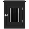 vidaXL Dog Crate Furniture Black Engineered wood and steel