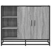 vidaXL Sideboard Grey Sonoma Engineered wood, metal Medium Sideboard