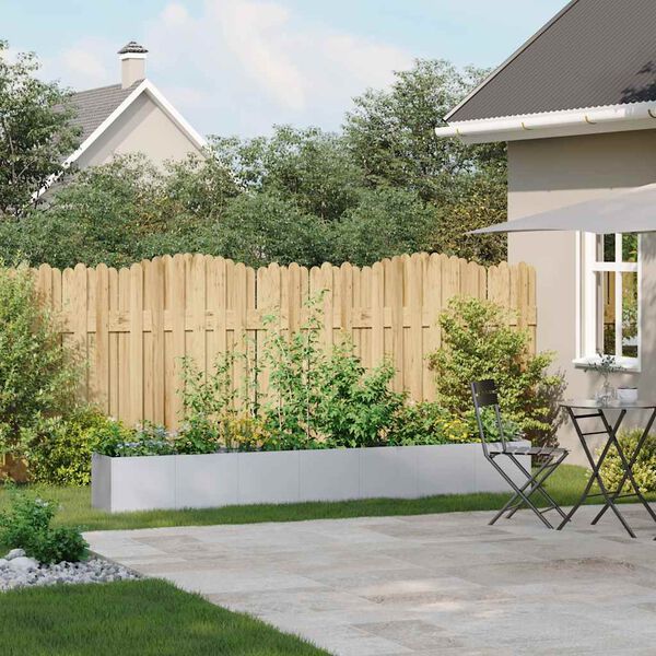 vidaXL Planter Galvanized Steel Large Durable Planter Rectangular