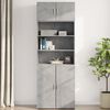 vidaXL Wall Cabinet Concrete Grey Engineered Wood Medium Wall Cabinet
