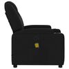 vidaXL Massage Recliner Chair Black Fabric (100% polyester), metal, plywood