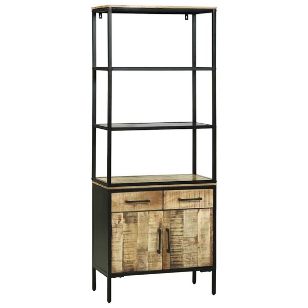 vidaXL Highboard Brown 27.56 x 13.78 x 70.87 in Solid Mango Wood