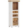 vidaXL Highboard Brown and white Solid mango wood Medium Highboard