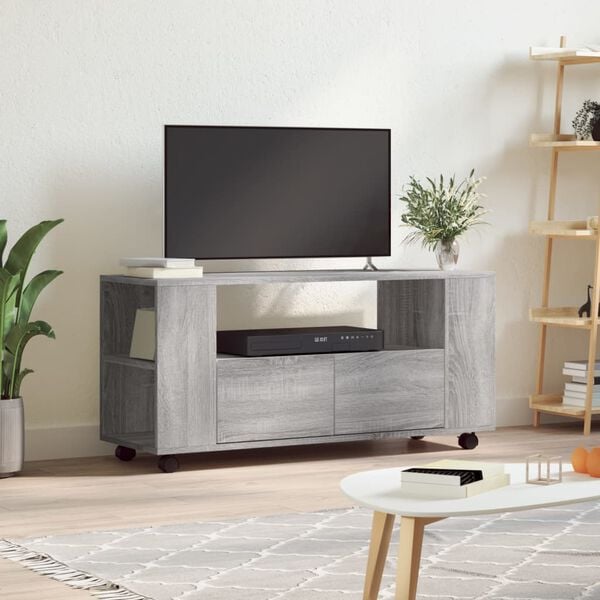 vidaXL TV Cabinet Grey Sonoma Engineered Wood Medium Stylish TV Cabinet