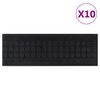vidaXL Stair Tread Black Rubber 9.8 x 29.5 in Stair Tread Rectangular
