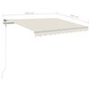 vidaXL Retractable Awning Cream