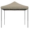 vidaXL Party Tent Taupe and Black