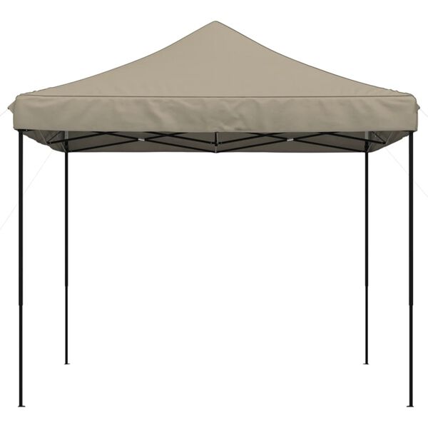 vidaXL Party Tent Taupe and Black