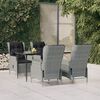 vidaXL Garden Dining Set Light Grey