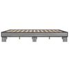 vidaXL Bed Frame Grey Sonoma Engineered Wood, Metal Super King