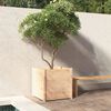 vidaXL Garden Planter Natural Pine Solid Pinewood 27.6 in Durable