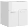 vidaXL Bathroom Furniture Set High gloss white Engineered wood, acrylic