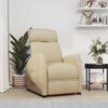 vidaXL Recliner Chair Cream Fabric