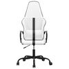 vidaXL Gaming Chair White and Black Faux Leather, Metal, Plywood