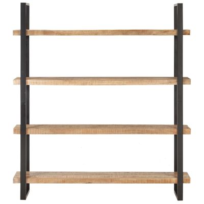 vidaXL 4-Tier Bookcase 63"x15.7"x70.9" Rough Mango Wood