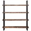 vidaXL Bookcase Mixed color finish Solid Reclaimed Wood and Iron Large