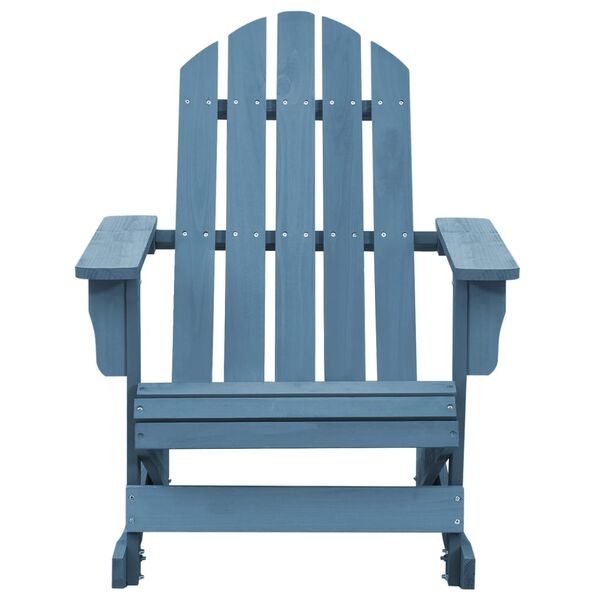 vidaXL Garden Rocking Chair Blue Solid fir wood Regular