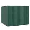 vidaXL Garden Shed Green Galvanized Steel Medium Garden Shed