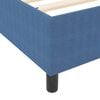 vidaXL Box Spring Bed Blue 47.2" x 74.8" Corduroy fabric