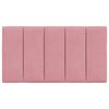 vidaXL Headboard Cushion Pink Velvet Medium Removable Covers