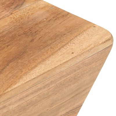 vidaXL Coffee Table V-shape 26"x26"x11.8" Solid Acacia Wood